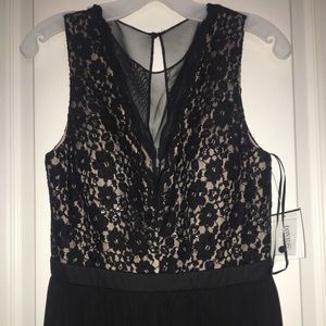 David Bridal Black Sequin Lace Dress. Never Used.
